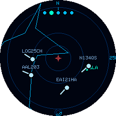 Radar over the offline lo-fi vector map